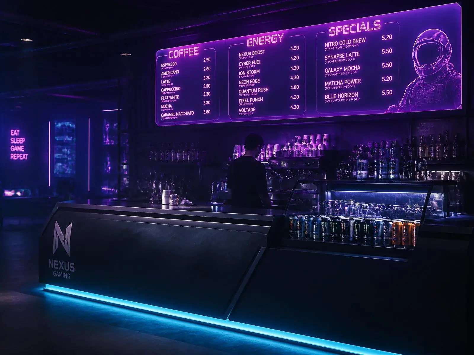 Fuel counter at Nexus Gaming Cafe Ulwe
