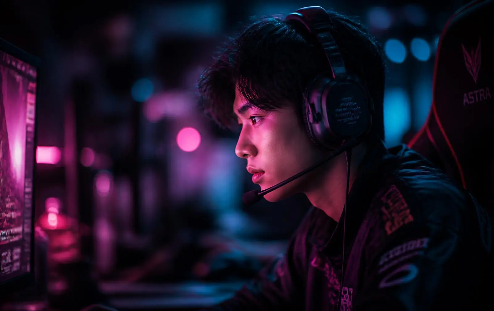 Player in focus at Nexus Gaming Cafe Ulwe